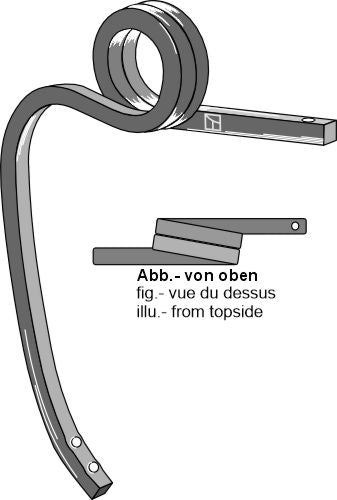 Dubbel spiralfjäder, höger