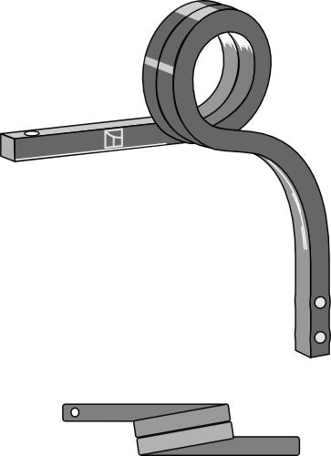Dubbel spiralfjäder, vänster