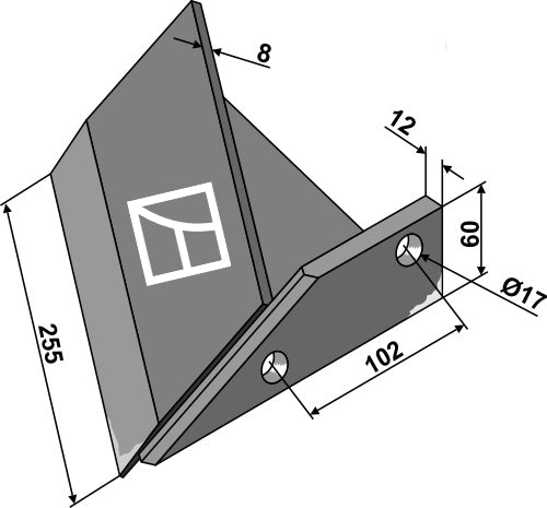 Stubbskär 255 mm – höger