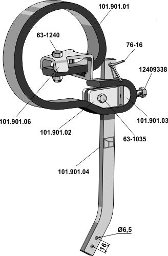 Tine komplett uten skjær
