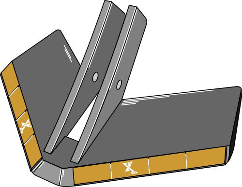 Stubbeplov 350 mm - Hårdmetal