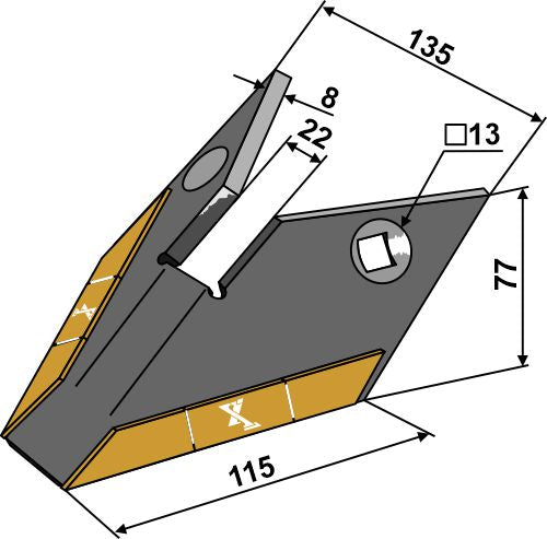 Hi Lift wing - Hard metal