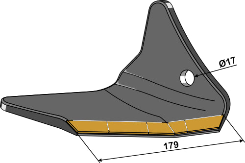 Reservevinge Hardmetall - høyre