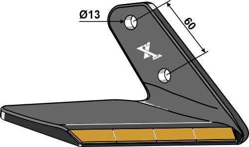Ersättningsvinge Hårdmetall - höger