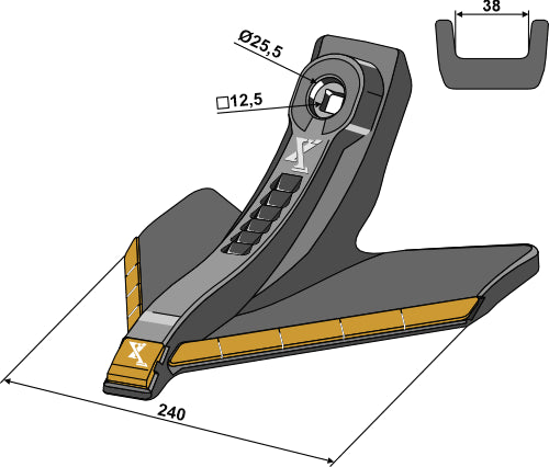 Svep 240 mm – Hårdmetall