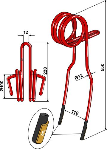 Følgespids Ø12 mm - Hårdmetal