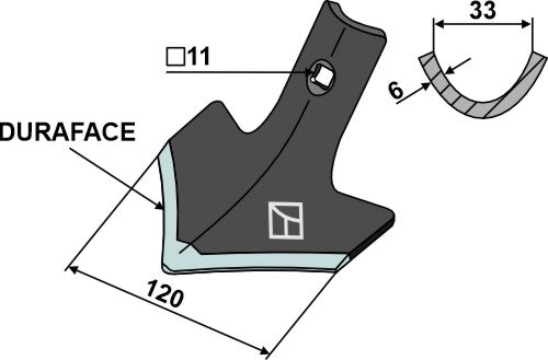 Svep 120 mm – DURAFACE