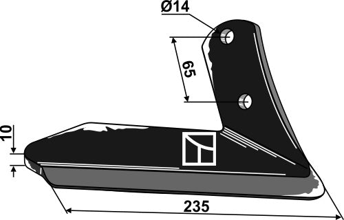 Stubbskjær 235 mm - høyre
