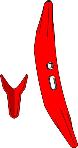 Kultivatorskjær Melone 450mm