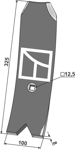 Vägvisningsskylt 325 mm