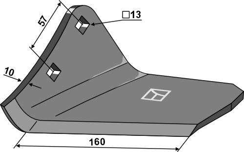 Stubble share - left