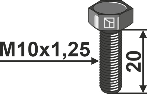 Bult - M10x1,25