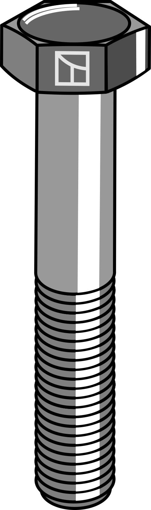 Sekskantbolt M10x1,5x55 uden møtrik