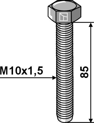 Bult M10x1,5 – Galvaniserad – 8,8