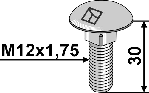 Bolt M12x1,75