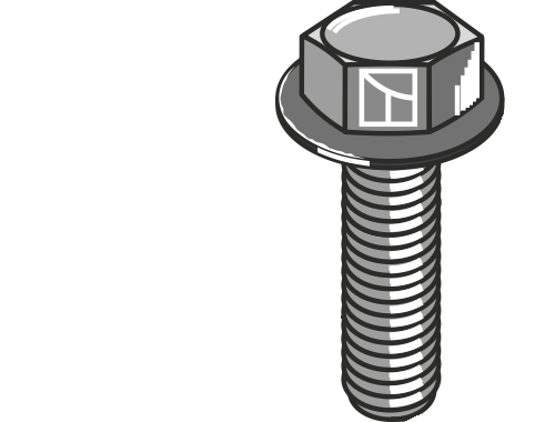 Skruv med spårskruvhuvud M12x1,75