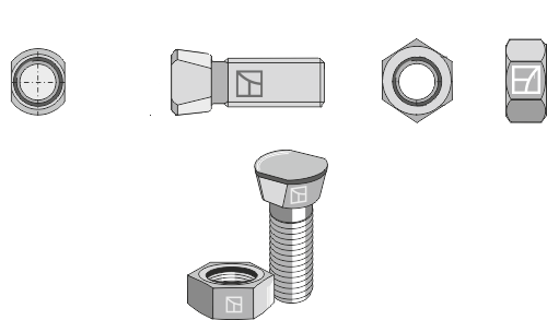 Plogbult 1/2''UNCx36 med sexkantsmutter