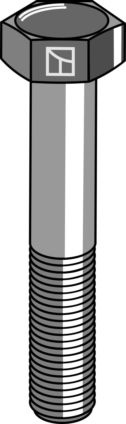 Sexkantsbult M12x1,75x60 utan mutter