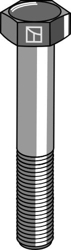 Sekskantbolt M12x1,75x65 galvanisert - venstregjenget
