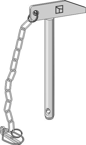 Sockelstift med kedja och låsstift