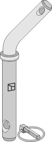 Sockelstift med böjt handtag