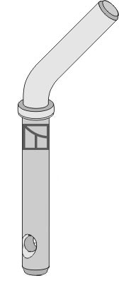 Sockelstift med böjt handtag