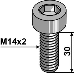 Sekskantbolt - M14x2 - 10,9