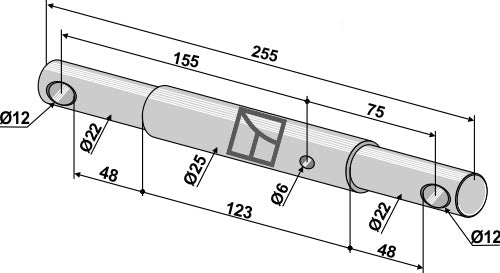 Stegade dubbla stift
