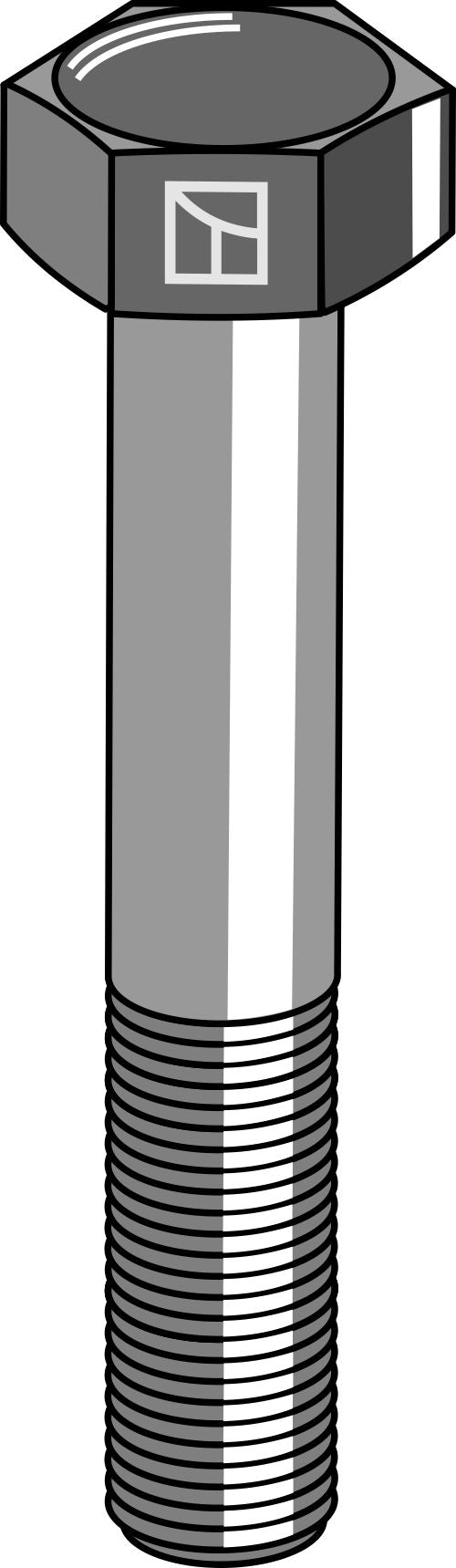 Kuusiokantapultti M14x2x70 ilman mutteria