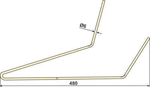 Fingerhjulskrattor Ø6