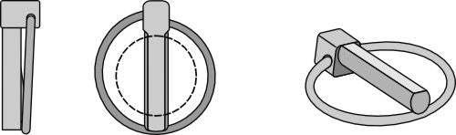 Standardpressad låspinne