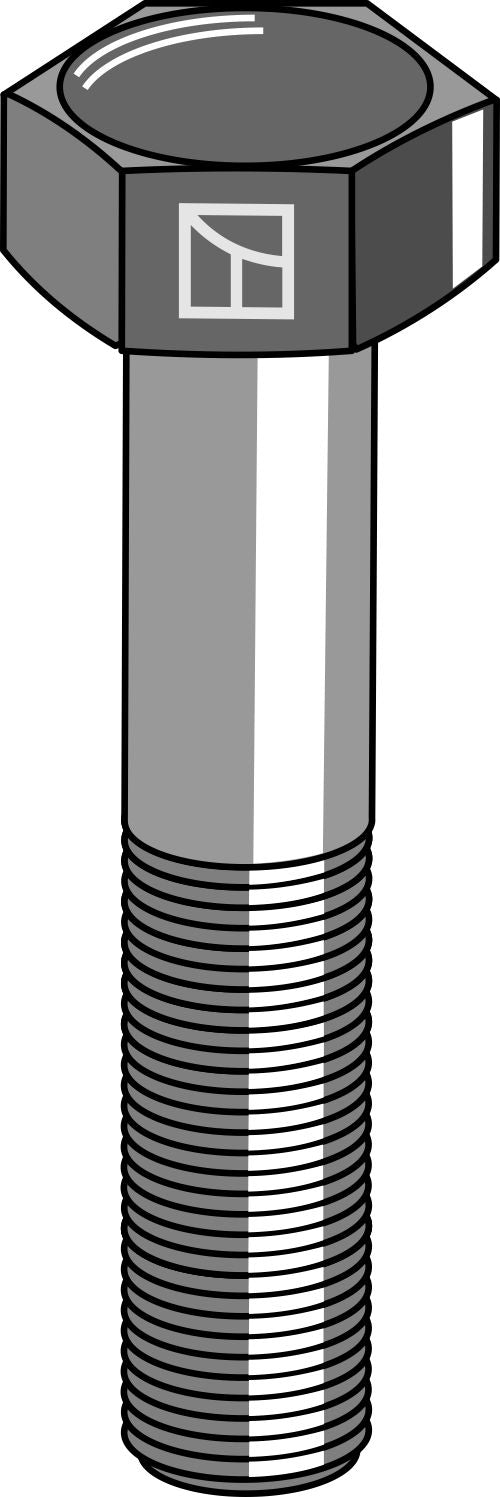 Sekskantbolt M16x2x65 uden møtrik