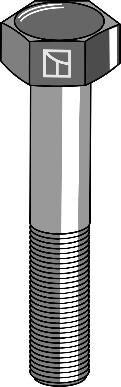 Kuusiokantapultti M16x2x70 ilman mutteria