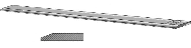 Skärblad - 160x20x1000