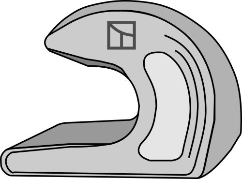 Anslutningskrok, smidd (fångkrok)