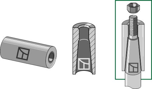 Svetsbussning för tand med M28-gänga