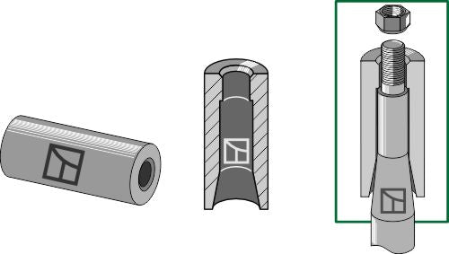 Svetsbussning 100 mm
