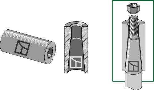 Svetsbussning för tand med M20-gänga