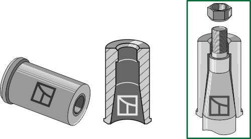 Svetsbussning för tand med M30-gänga
