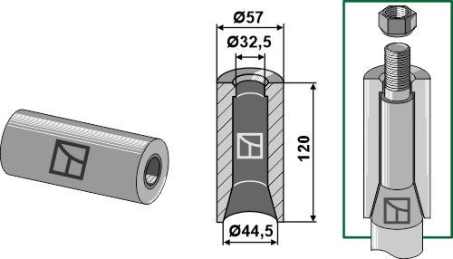 Hitsausholkki 120 mm