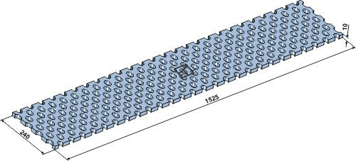 Isblad för snöplog 1525