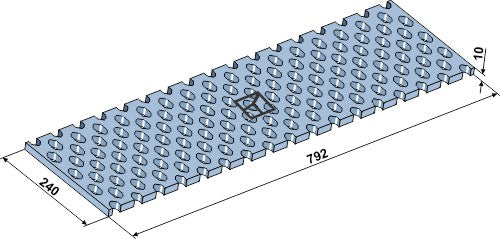 Jääterä lumiauralle 792