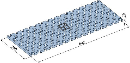 Jääterä lumiauralle 692