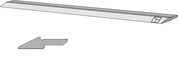 Skärblad 90 x 22 mm