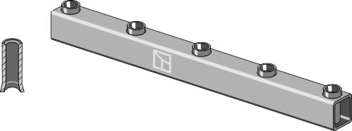 Ramrör för tand 850 mm