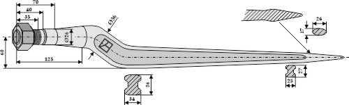 Ensilasjetind 800 mm
