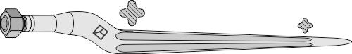 Ensilagetand 970 mm