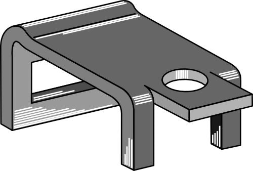 Klämma för tand 26x10