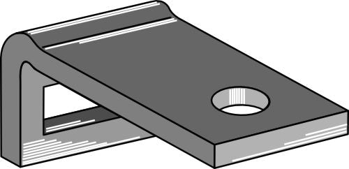 Klämma för tand 25х8