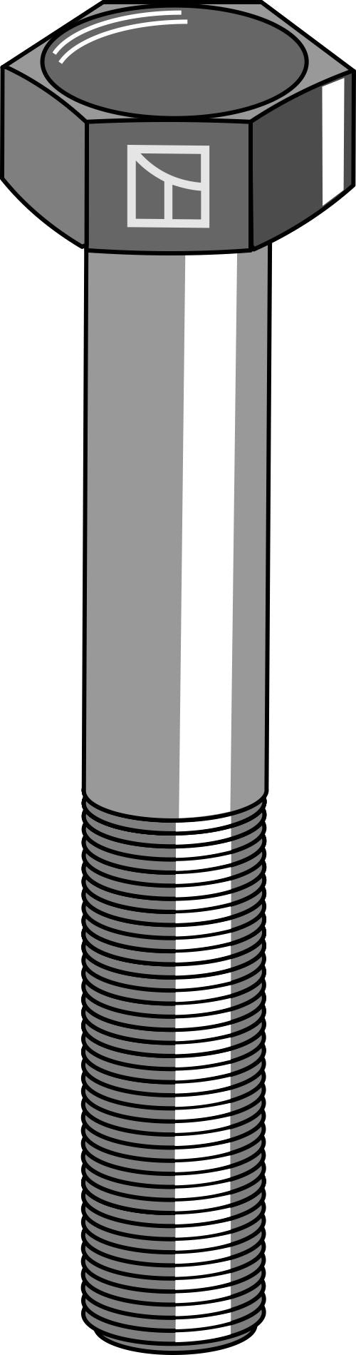 Sekskantbolt M20x2,5x90 uden møtrik